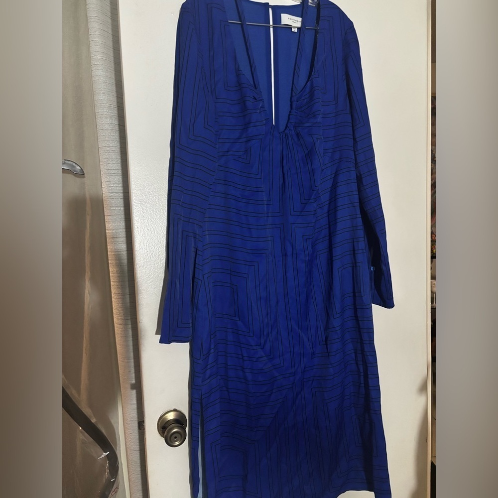 Vibrant Blue Long Sleeve Dress